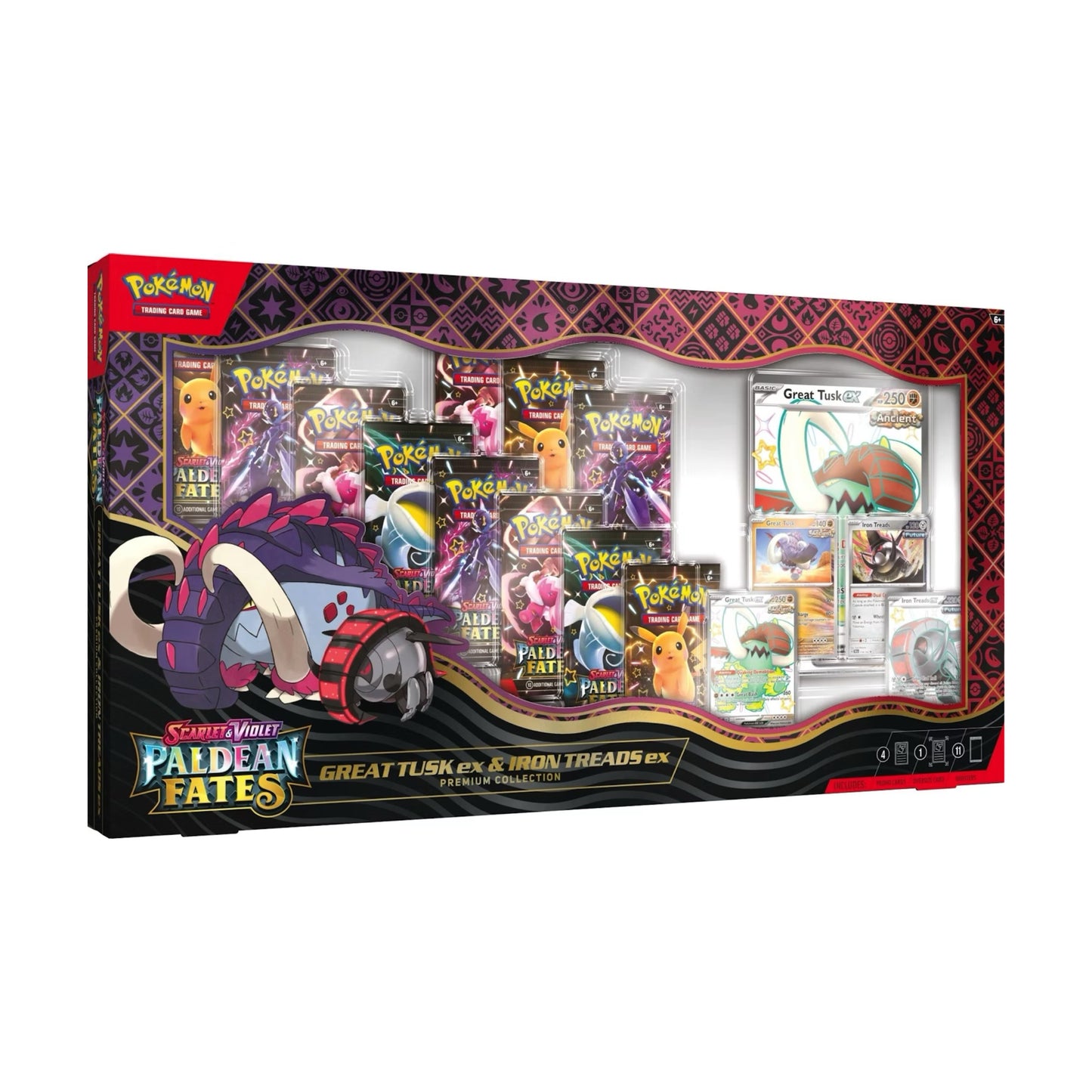 Paldean Fates Great Tusk ex & Iron Treads ex PREMIUM COLLECTION (SHOP)